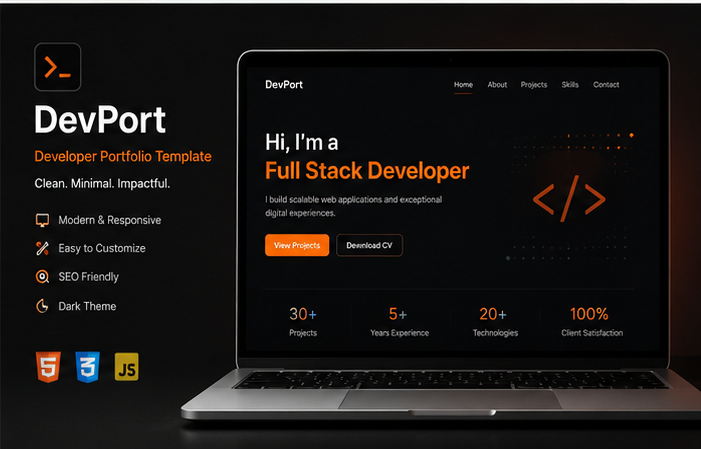 DevPort — Developer Portfolio Template